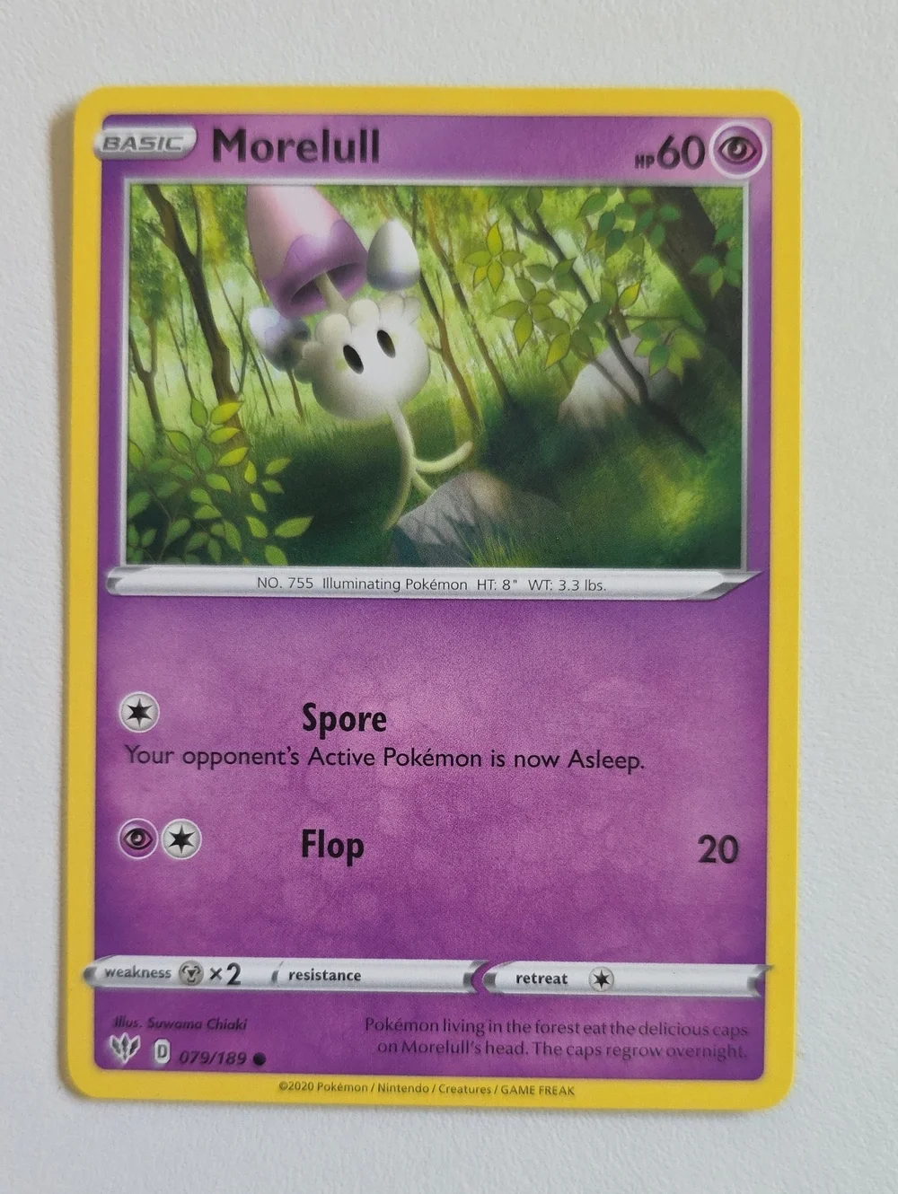 Pokemon Morelull And Shinotic Cards